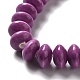 Perles de porcelaine perlées manuelles PORC-E017-02F-3
