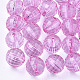 Sfaccettate rotondo trasparenti chiare perle sintetiche per la produzione di gioielli grosso X-PL544Y-3-1