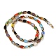 Electroplate Glass Beads Strands X-GLAA-K061-02-2
