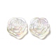 Placage uv perles acryliques irisées arc-en-ciel PACR-M001-08B-2