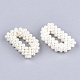 Abalorios hechos a mano de plástico imitación perla tejida perlas FIND-T039-18-D-3