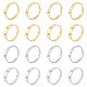 Unicraftale 16pcs 4 estilos ajustables 304 configuraciones de anillo de dedo de acero inoxidable STAS-UN0043-38-1