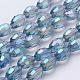 Chapelets de perles en verre électroplaqué EGLA-J013-4X6mm-F27-1