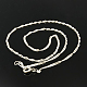 Brass Chain Necklaces NJEW-D078-410-N-1