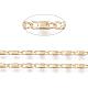 Real 18K Gold Plated Brass Bar Link Chains CHC-R126-08G-1