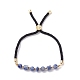 Synthetic & Natural Mixed Stone Beads Slider Bracelets Set BJEW-JB07290-6