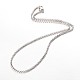 304 Stainless Steel Rolo Chain Necklaces X-NJEW-JN01228-02-2