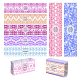 PANDAHALL ELITE 90Pcs 9 Colors Lace Style Handmade Soap Paper Tag DIY-PH0005-37-1