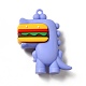 Dinosaure avec pendentifs en pvc en forme de hamburger KY-E012-03C-2