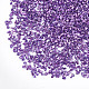 メッキガラスシードビーズ  ネイルアートの装飾アクセサリー  穴なし/ドリルなし  チップ  青紫色  2~7x1~5x0.5~2ミリ。約450グラム/袋 MRMJ-S034-04G-2