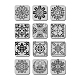 Большие пластиковые многоразовые наборы шаблонов трафаретов для рисования DIY-WH0172-082-3