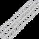 Chapelets de perles en verre transparente   X1-EGLA-A034-T4mm-MD19-2