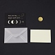 Бумажные поздравительные открытки с конвертами и картоном DIY-F069-01J-1