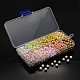 Abalorios de perla de vidrio redondos de estilo mixto HY-X0001-B-3