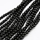 1 Strand Dyed Black Round Synthetic Turquoise Beads Strands X-TURQ-G106-6mm-02C