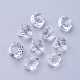 Clear Diamond Shape Faceted Acrylic Charms X-PL511Y-12-2