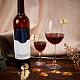 クラウドアクリルワイングラスチャームタグ  ワイングラスマーカー  結婚披露宴の装飾のため  ゴールド  29x40x1.5mm AJEW-WH0248-383B-4