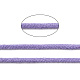 コットン糸  マクラメコード  装飾的な糸のスレッド  DIYの工芸品について  ギフトラッピングとジュエリー作り  紫色のメディア  3mm  約109.36ヤード（100m）/ロール。 OCOR-T001-02-25-3