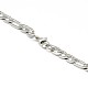 Fashionable 304 Stainless Steel Figaro Chain Necklaces for Men STAS-A028-N017P-3