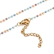 Collane di perle di vetro fatte a mano X-NJEW-JN03185-03-2