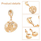 PH PandaHall 6 Pairs Boho Gold Earrings for Women EJEW-PH0001-15-4