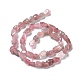 Natürlichen Rosenquarz Perlen Stränge G-P497-01A-02-4