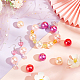 Ph pandahall 20 mm perles bubblegum 60 pièces perles roses grosses perles acryliques en vrac pour stylo guirlande de Saint-Valentin bijoux bracelet sac chaîne fabrication de mariage décoration de fête des mères RESI-PH0001-94-4