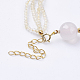 Bracelets de perles de quartz rutiles en or naturel BJEW-I247-06-A-3