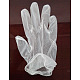 使い捨てポリ塩化ビニール安全手袋  ラテックスフリー  パウダーフリー  普遍的なクリーニング作業指手袋  透明  大きいサイズ  250x105mm  100個/箱 AJEW-E034-64L-2