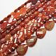 Natural Fire Crackle Agate Beads Strands G-G239-M1-1