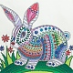 DIY Square Rabbit Theme Diamond Painting Kits DIAM-PW0004-024-1