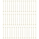 316つの外科用ステンレス鋼アイピン  ピアノ線9ピン  ゴールドカラー  26ゲージ  30x2.5x0.4mm  穴：1.6mm STAS-YW0001-41A-G-1