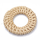 Handmade Reed Cane/Rattan Woven Linking Rings X-WOVE-Q075-15-2