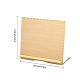 長方形の木製カレンダーディスプレイホルダースタンド  オフィスホーム用パンフレットホルダーデスクデコレーション  湯通しアーモンド  100x257x215mm ODIS-WH0026-26B-2