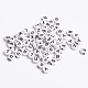 Perles de lettre de trou horizontal acrylique MACR-2083-2