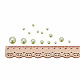 Perlkuppel-Cabochons aus Kunstleder mit 1 Box SACR-PH0001-18-4
