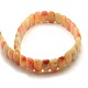 Rectangle Natural Red Aventurine Beads Strands G-P063-38-2
