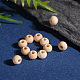 Perle di legno non finite naturali WOOD-Q008-4mm-LF-4
