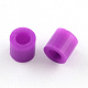 PEDIYメルトビーズヒューズビーズ詰め替え  チューブ  暗紫色  8.5~9x9~9.5mm X-DIY-R013-10mm-A34-1