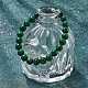 Braccialetti elasticizzati con perline sintetiche di malachite (tinta).&nbsp;BJEW-K212-B-031-2