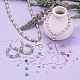 Kit de fabrication de bijoux en perles de verre bricolage DIY-YW0005-14-8
