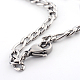 304 Stainless Steel Figaro Chains  Necklaces NJEW-R063-19P-3