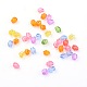 Faceted Bicone Transparent Acrylic Beads DBB3mm-2