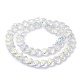 Electroplate Transparent Glass Beads Strands EGLA-R114-02A-AB02-2