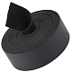 Gorgecraft フラットイミテーションレザーコード  枕の装飾用  ブラック  25x1.6mm  約2.73ヤード（2.5m）/ロール LC-GF0001-04C-01-1