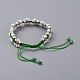 Adjustable Wreath Braided Bead Bracelets BJEW-JB05032-03-3