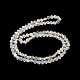 Fili di perle di vetro trasparente placcato colore ab X-EGLA-G037-09A-AB01-1