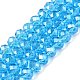 Chapelets de perles en verre électroplaqué&nbsp;EGLA-A044-T6mm-A08-1