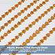 プラスチックビーズトリムガーランド連  ガーメントアクセサリーの装飾用  花  ゴールデンロッド  1/2インチ（13.5mm）  約9.84ヤード（9m）/連 FIND-WH0056-89-4