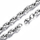 201 Stainless Steel Rope Chain Bracelet BJEW-S057-82-3